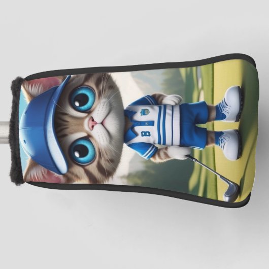 ゴルフ猫 ゴルフヘッドカバー (正面)