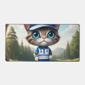 ゴルフ猫 デスクマット (正面)