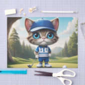 ゴルフ猫 薄葉紙 (クラフト)