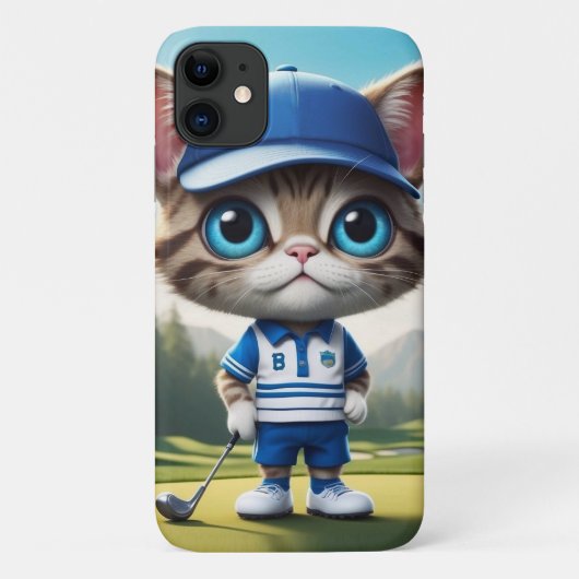 ゴルフ猫 Case-Mate iPhoneケース (裏面)