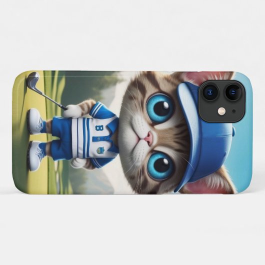 ゴルフ猫 Case-Mate iPhoneケース (裏面(横))