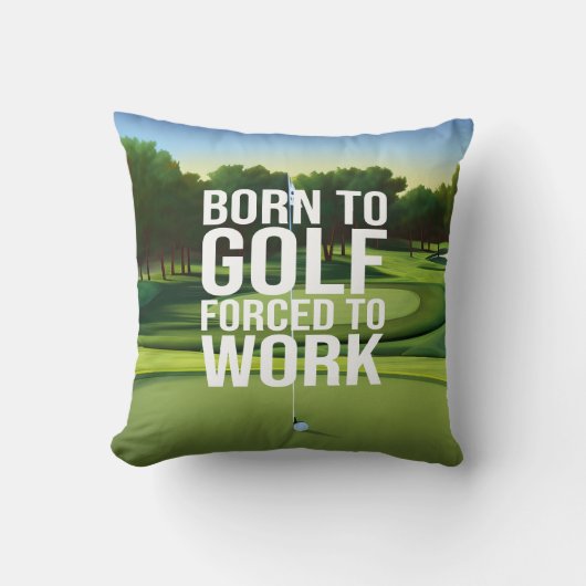 ゴルフ生まれからゴルフの力で働く クッション (正面)