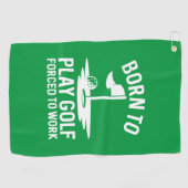 ゴルフ生まれに強いられる ゴルフタオル (横)