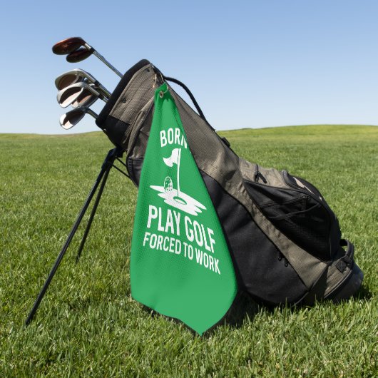 ゴルフ生まれに強いられる ゴルフタオル (グリーン)