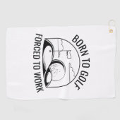 ゴルフ生まれに強いられる ゴルフタオル (横)