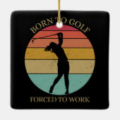 ゴルフ生まれに強いられる セラミックオーナメント (裏面)