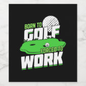 ゴルフ生まれに強いられる ワインラベル (シングルラベル)