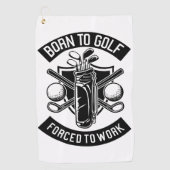 ゴルフ生まれに強制される ゴルフタオル (正面)