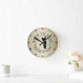 ゴルフ生まれに強制される ラウンド壁時計 (ホーム)