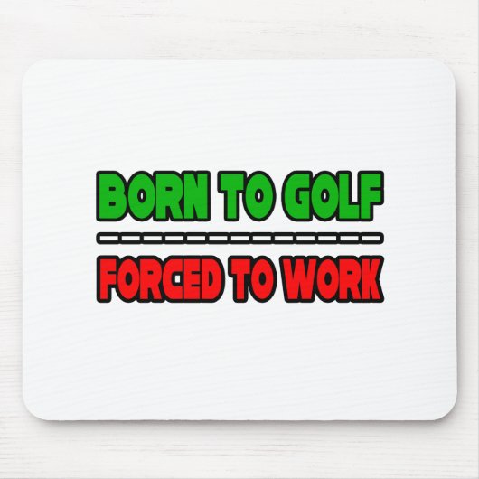 ゴルフ生まれに…強制労働 マウスパッド (正面)