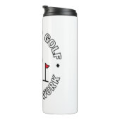 ゴルフ生まれにTシャツのデザインを強制 タンブラー (回転右)