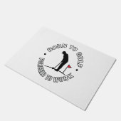 ゴルフ生まれにTシャツのデザインを強制 ドアマット (アングル)