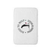 ゴルフ生まれにTシャツのデザインを強制 バスマット (正面縦)