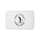 ゴルフ生まれにTシャツのデザインを強制 バスマット (正面)