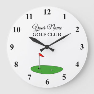 ゴルフ用カスタムゴルフクラブハウスの壁掛け時計 ラージ壁時計