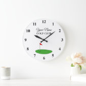 ゴルフ用カスタムゴルフクラブハウスの壁掛け時計 ラージ壁時計 (ホーム)