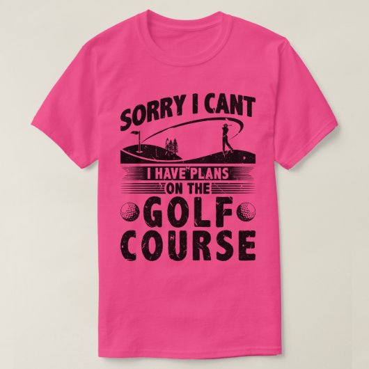 ゴルフ用ガグ引用文おもしろいゴルフ Tシャツ (デザイン正面)