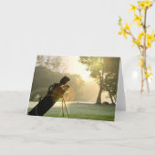 ゴルフ用グリーティングカード カード (黄色い花)