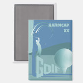 ゴルフ用ゴルファーのゴルフクラブアクセサリー マグネット (正面/裏面)