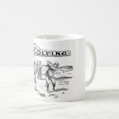 ゴルフ用ゴルファーヴィンテージゴルフプレーヤートーナメント コーヒーマグカップ (正面右)