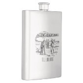 ゴルフ用ゴルファーヴィンテージゴルフプレーヤートーナメント フラスク (右)