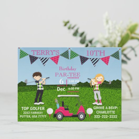 ゴルフ用ゴルファーTeeゴルフカート用ゴルフボール誕生日 (スタンド正面)