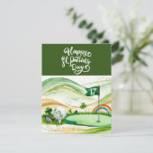 ゴルフ用セントパトリックデー水彩カード シーズンカード (スタンド正面)