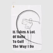 ゴルフ用タオル付きプロパーソナライズされた最高ののゴルフ ゴルフタオル (正面)