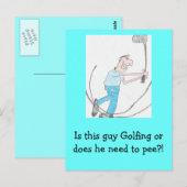 ゴルフ用ディレマはがき ポストカード (正面/裏面)