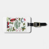 ゴルフ用品のクリスマスパーティー Xmas ラゲッジタグ (正面横)