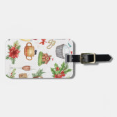 ゴルフ用品のクリスマスパーティー Xmas ラゲッジタグ (正面横)