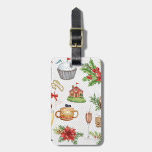 ゴルフ用品のクリスマスパーティー Xmas ラゲッジタグ