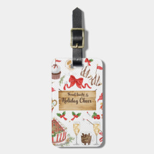ゴルフ用品のクリスマスパーティー Xmas ラゲッジタグ