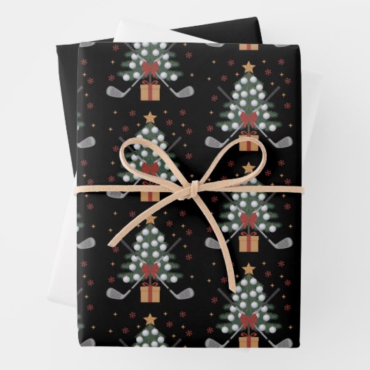ゴルフ用品 クリスマスツリー クリスマス ゴルフ ラッピングペーパーシート (インサイチュ)