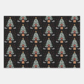 ゴルフ用品 クリスマスツリー クリスマス ゴルフ ラッピングペーパーシート (正面)