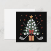 ゴルフ用品 クリスマスツリー ゴルフ シーズンカード (正面/裏面)
