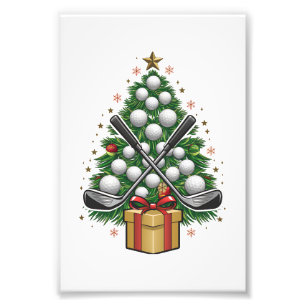 ゴルフ用品 クリスマス ツリー クリスマス ゴルフ フォトプリント