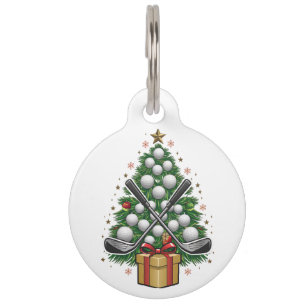 ゴルフ用品 クリスマス ツリー クリスマス ゴルフ ペット ネームタグ