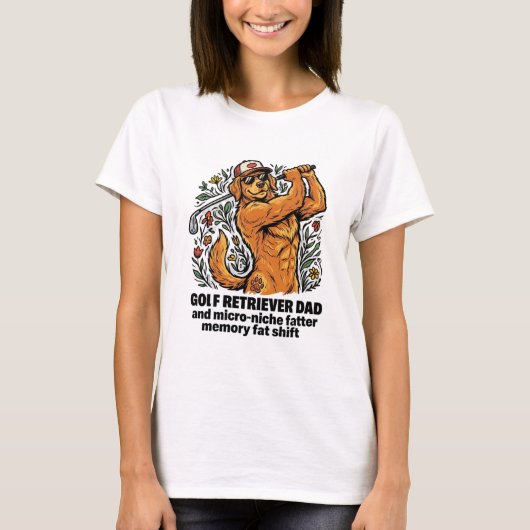 ゴルフ用回収犬パパ用アスリートシャツ Tシャツ (正面)