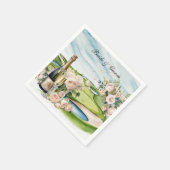 ゴルフ用結婚テーマのゴルフ場 スタンダードカクテルナプキン (角)