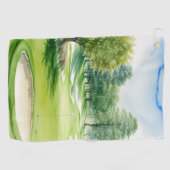 ゴルフ用緑タオル ゴルフタオル (横)