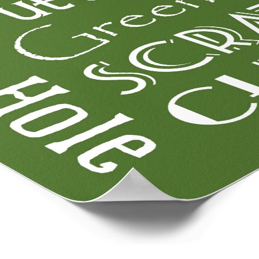 ゴルフ用語の地下鉄の看板ポスター ポスター (角)