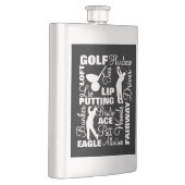 ゴルフ用語文字図 フラスク (右)