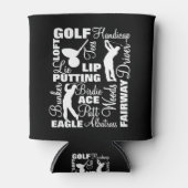 ゴルフ用語文字図 缶クーラー (正面)