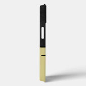 ゴルフ男ブラックレザーテクスチャモノグラム名 Case-Mate iPhoneケース (裏面 / 右)