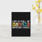 ゴルフ男性スポーツゴルファーおもしろいファーザーデイギフトG カード (黄色い花)