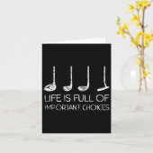 ゴルフ男性スポーツゴルファーおもしろいファーザーデイギフトG カード (黄色い花)