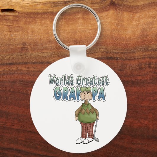 ゴルフ界の最大のおじいちゃん キーホルダー (正面)