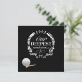 ゴルフ私たちの最も深い哀悼ゴルフボールブラック カード (スタンド正面)