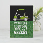 ゴルフ私の医者はより緑を処方したおもしろい 招待状 (スタンド正面)